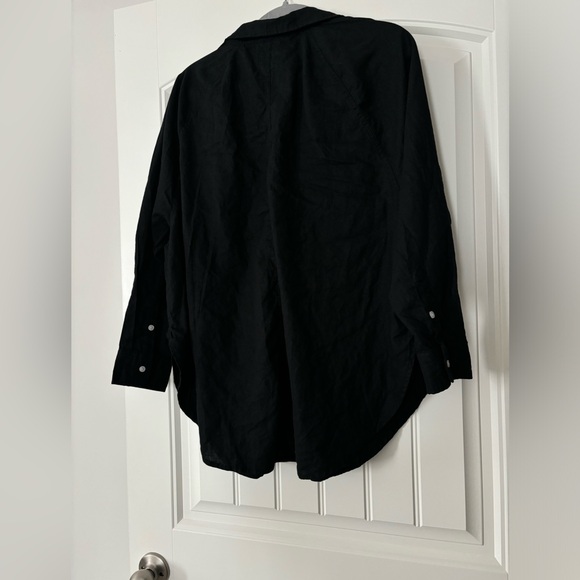 Aerie Black Linen Blend Coverup NWT - Picture 6 of 7